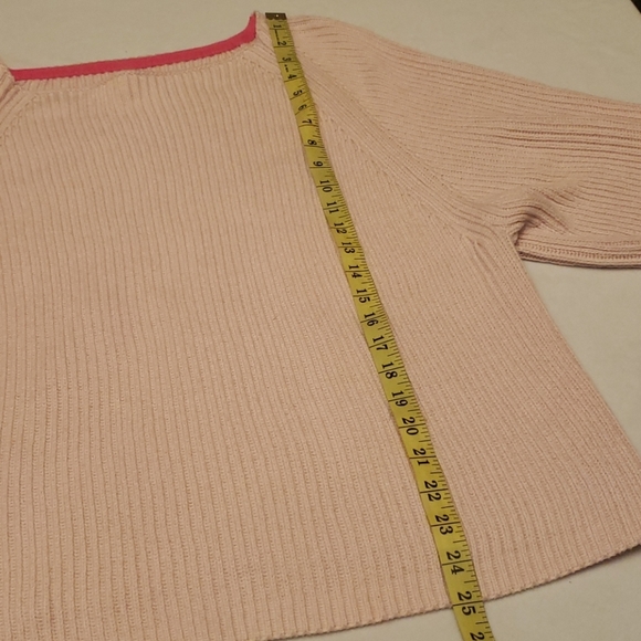 Lou & Grey Pink Ribbed Oversided Sweater - Picture 10 of 15